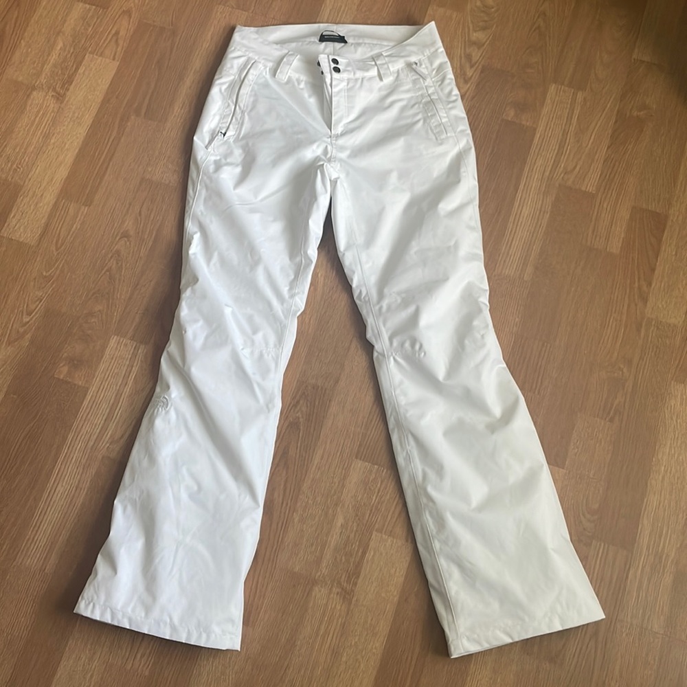 North Face White Women’s Snow Pants Size Medium